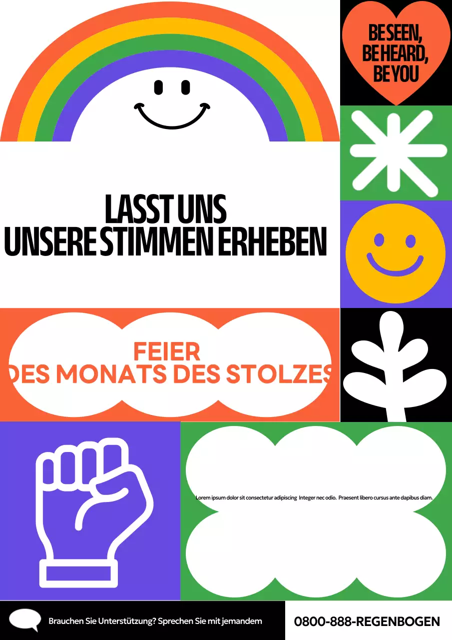 Regenbogen Modern Pride Ankündigung