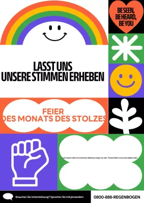 Regenbogen Modern Pride Ankündigung