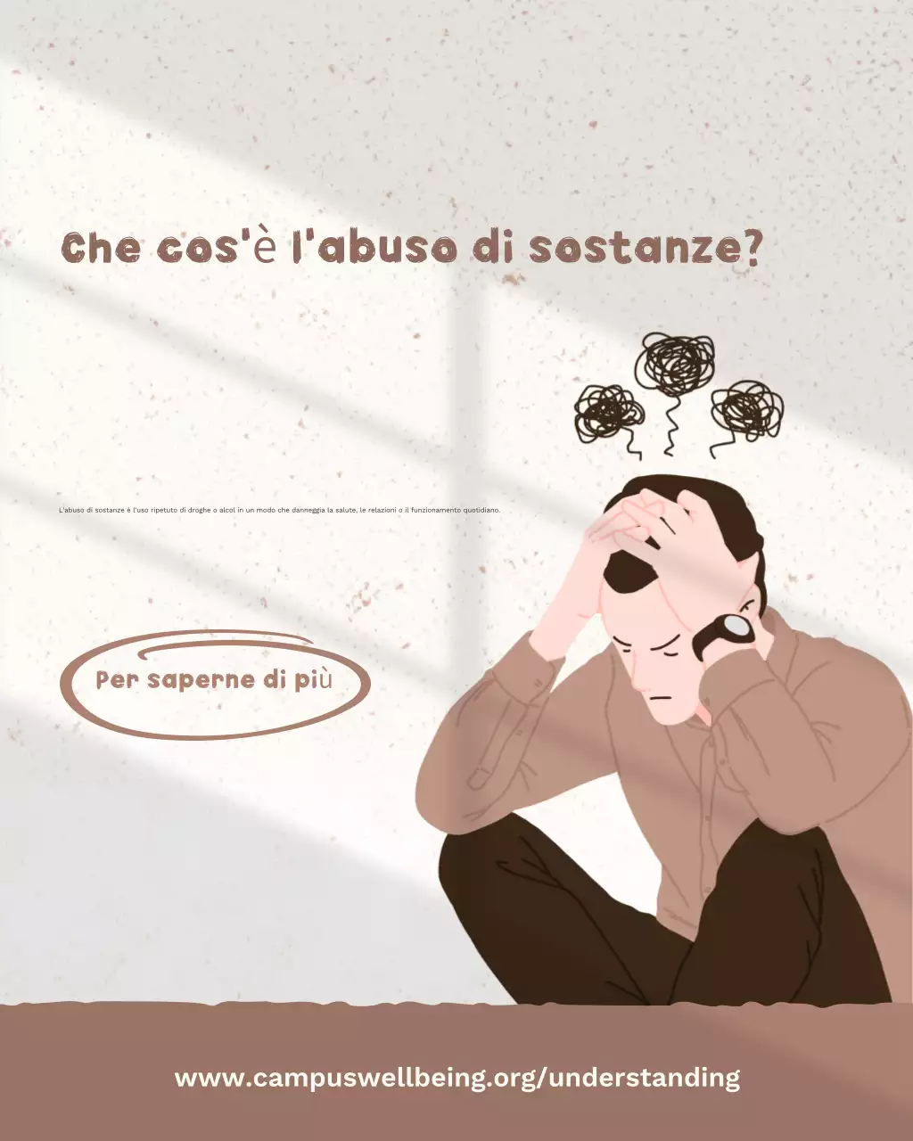 Guida Beige Moderna all'abuso di sostanze Social Media