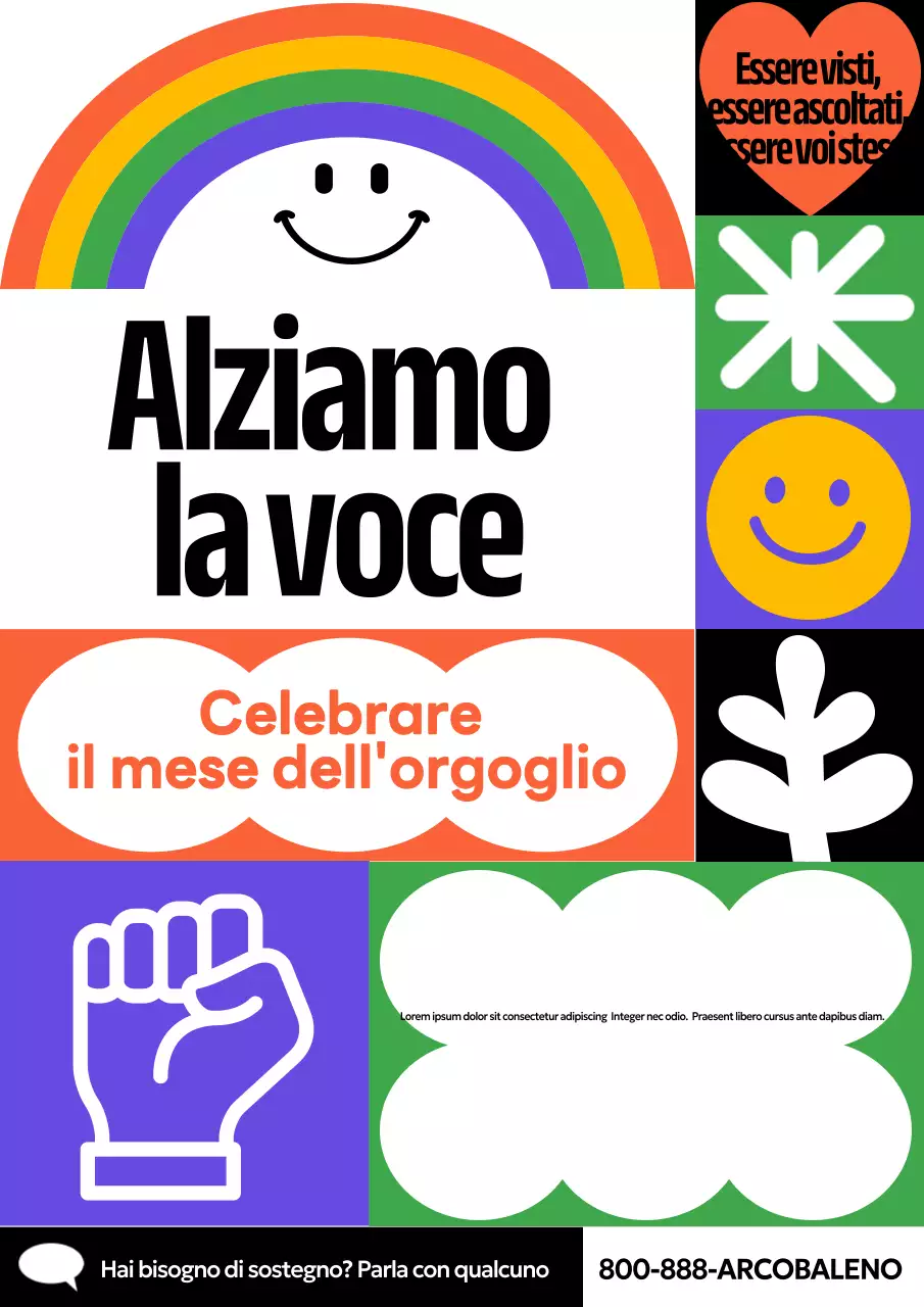 Annuncio del Rainbow Modern Pride