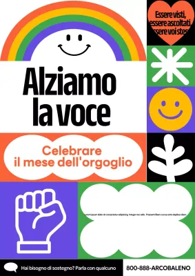 Annuncio del Rainbow Modern Pride