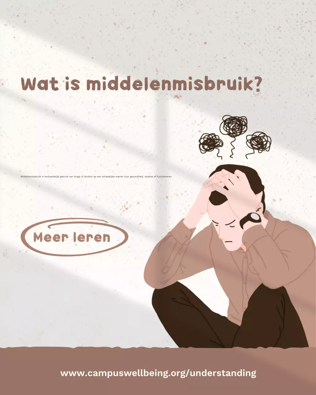 Beige Moderne Gids voor Middelenmisbruik Sociale Media