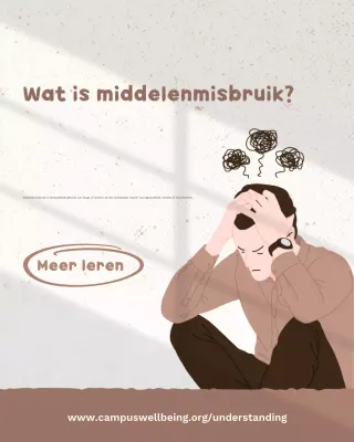 Beige Moderne Gids voor Middelenmisbruik Sociale Media