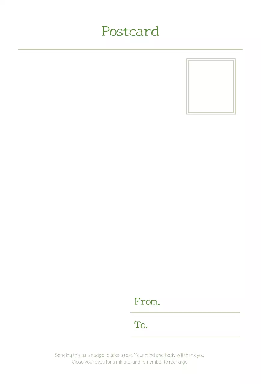 초록 자연 휴식 안내