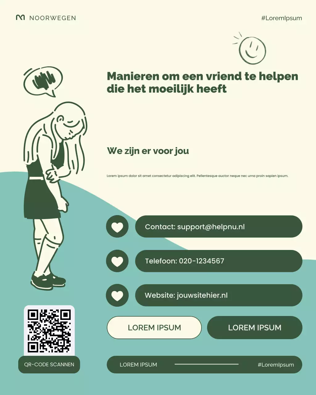 Rustige moderne Instagram-post over middelenmisbruik