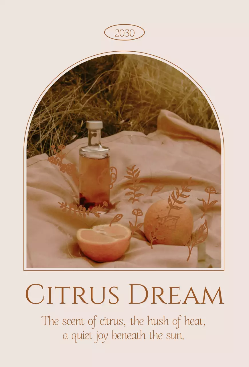 베이지 빈티지 감성 편지지