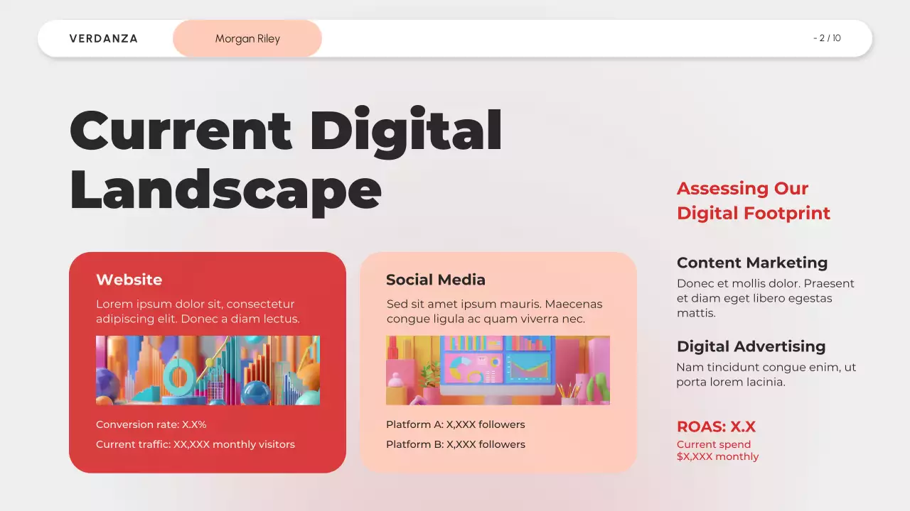 Red Modern Digital Marketing Pitch Presentation