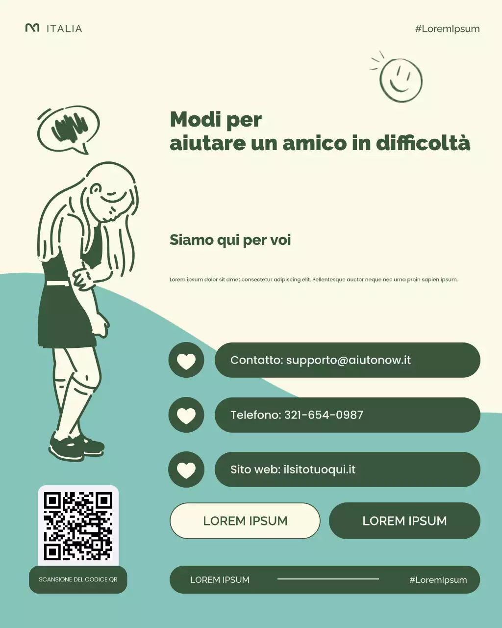 Post di Instagram sulla comprensione moderna e calma dell'abuso di sostanze