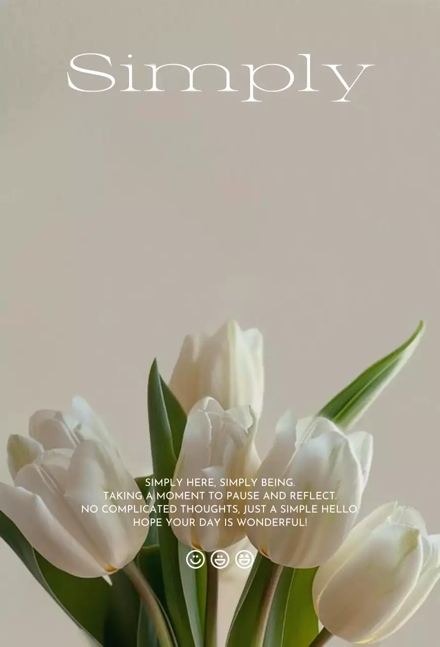 베이지 미니멀 자연 엽서