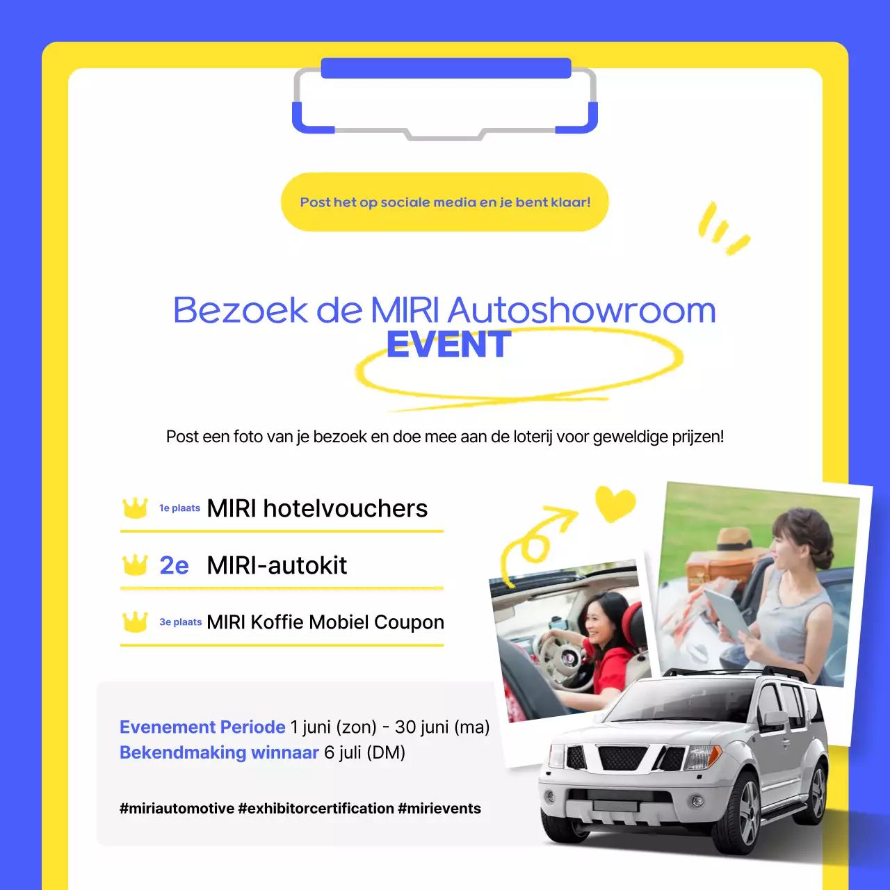 Blauwe moderne auto promotie