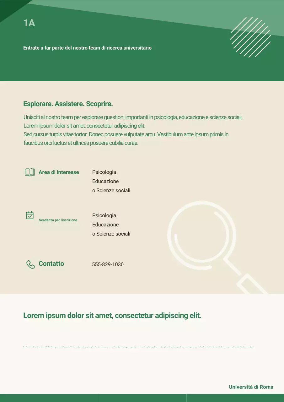 Manifesto di reclutamento per l'istruzione moderna e verde