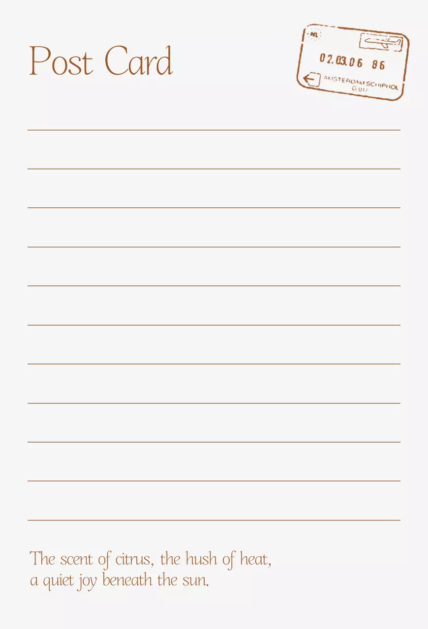 베이지 빈티지 감성 편지지