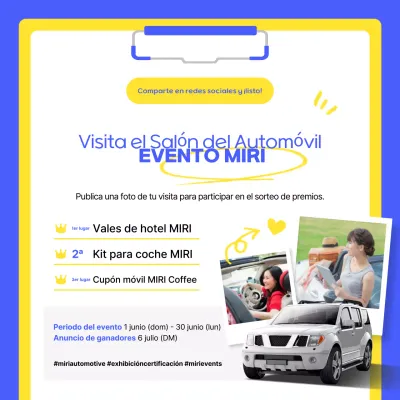 Promoción de coches modernos azules