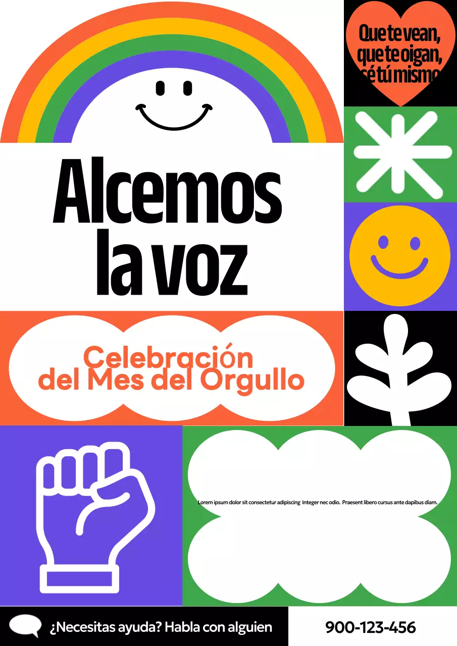 Anuncio del Orgullo Moderno Arcoíris