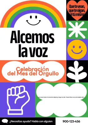 Anuncio del Orgullo Moderno Arcoíris