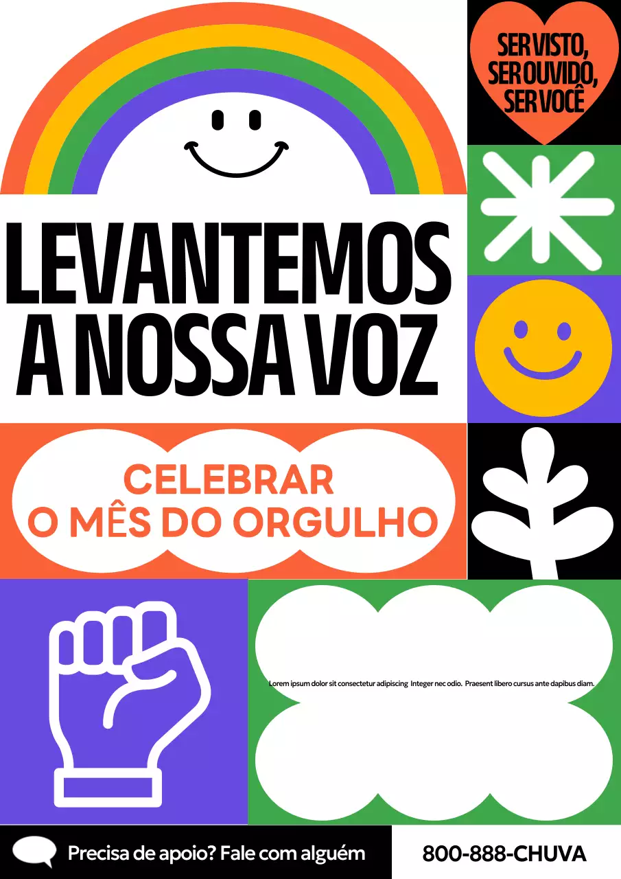 Anúncio do Rainbow Modern Pride