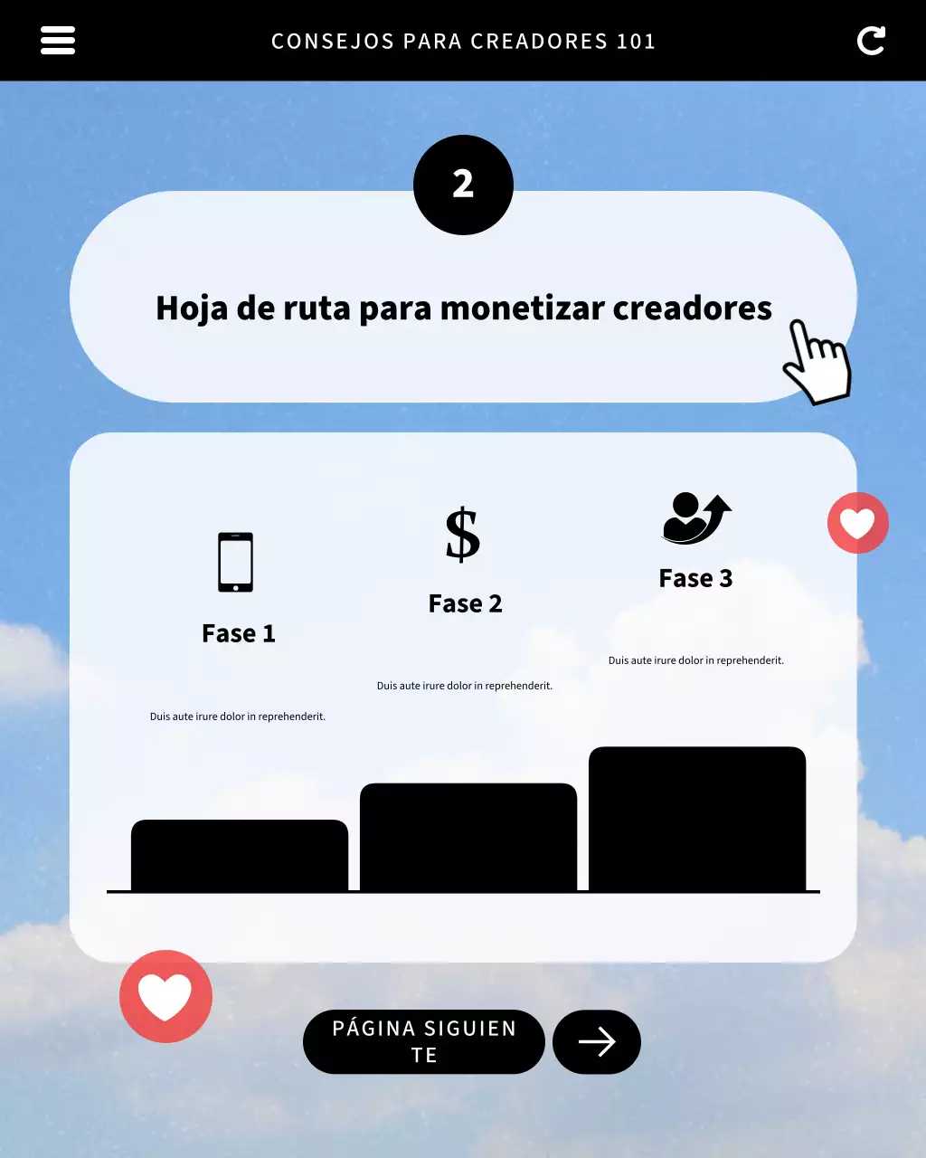 Publicación de Instagram del carrusel de consejos para creadores de UI UX modernos en azul y negro