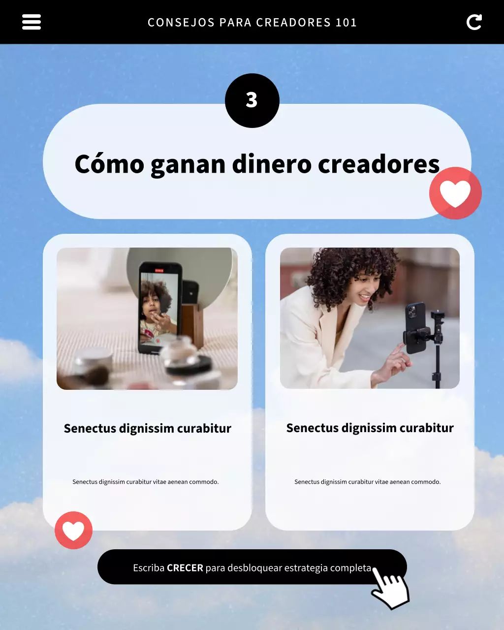 Publicación de Instagram del carrusel de consejos para creadores de UI UX modernos en azul y negro