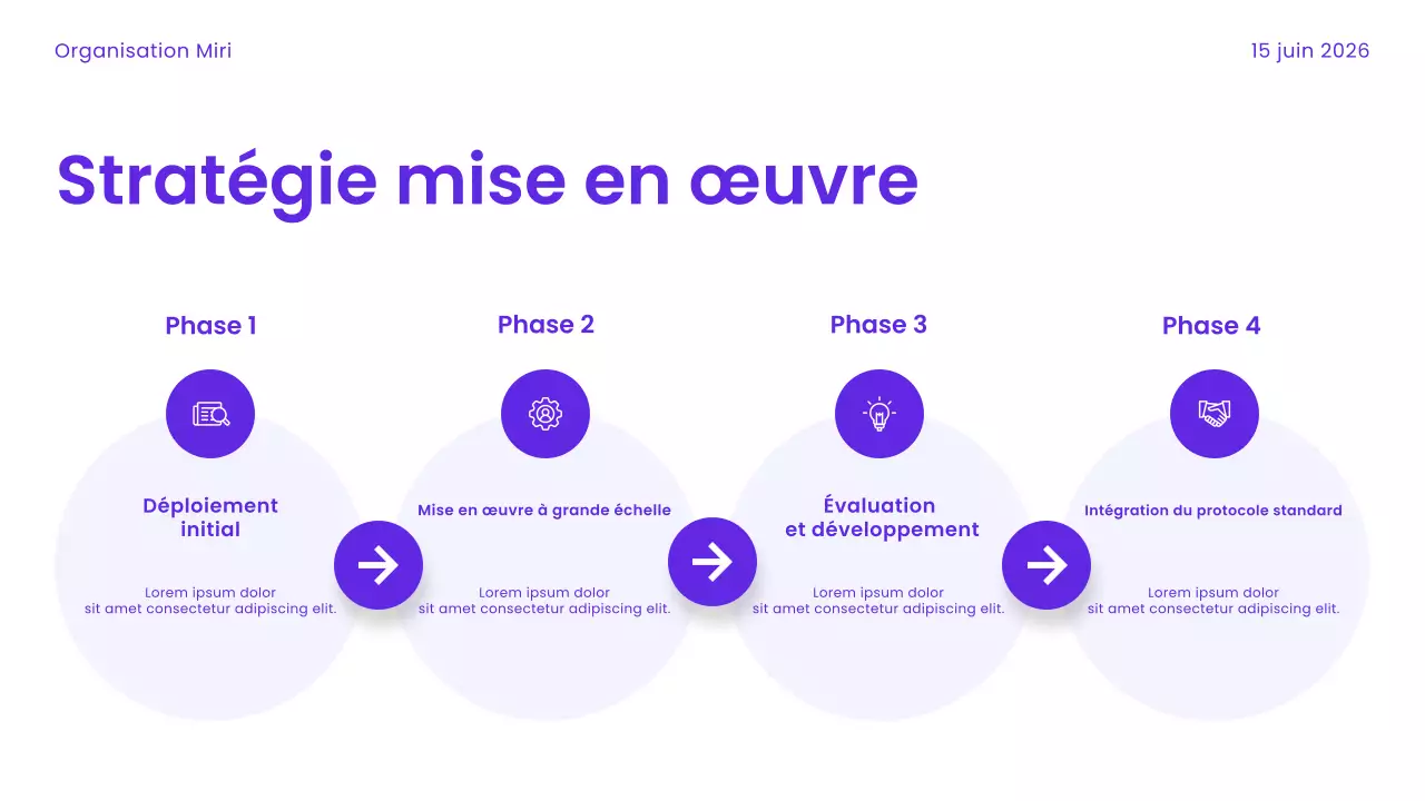 Présentation des soins de santé modernes en violet