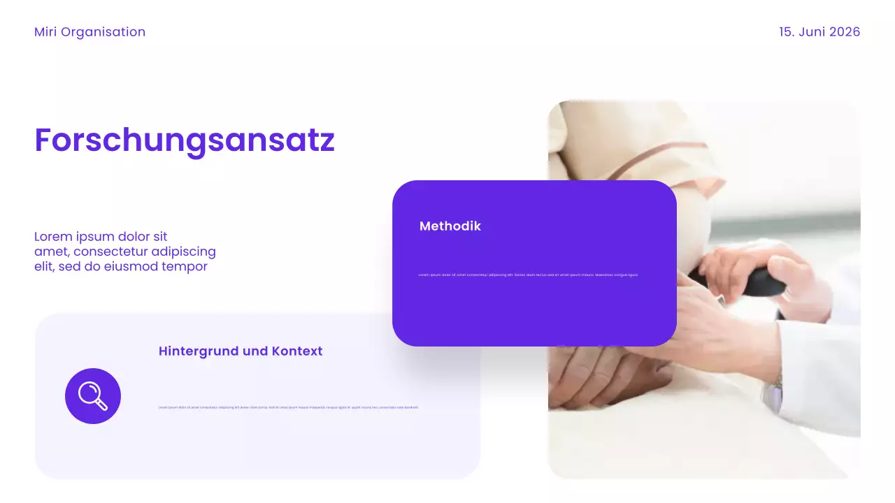 Lila Moderne Gesundheitspflege Präsentation