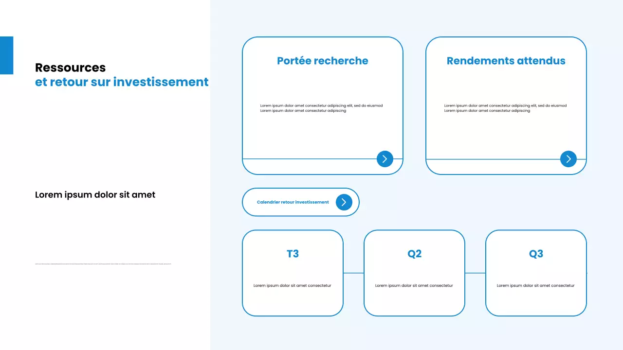 Présentation des tendances des soins de santé modernes en bleu