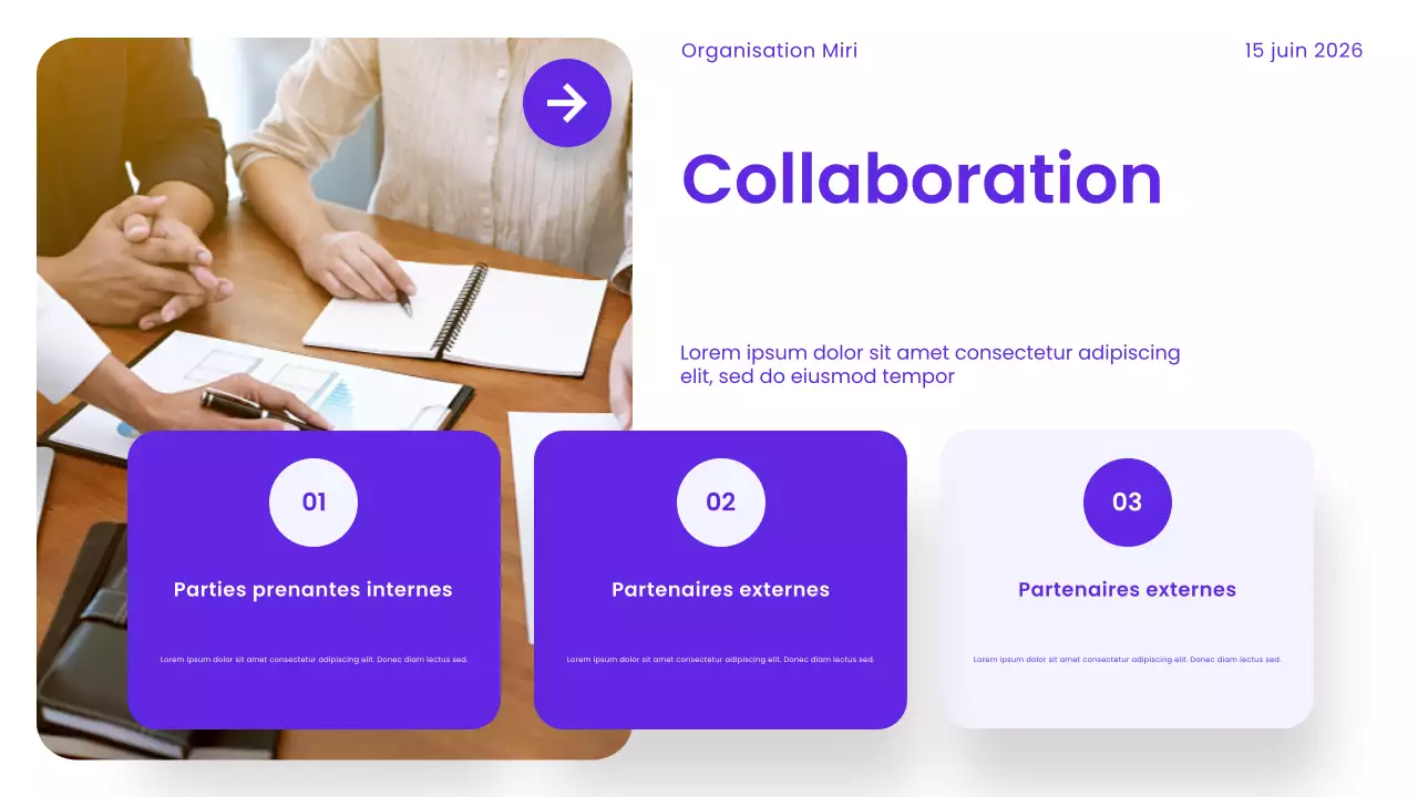 Présentation des soins de santé modernes en violet