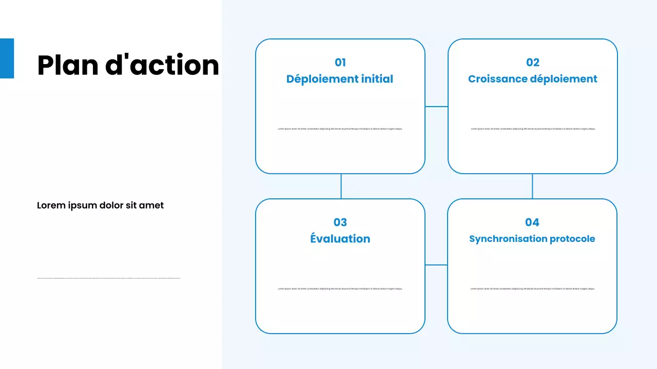 Présentation des tendances des soins de santé modernes en bleu