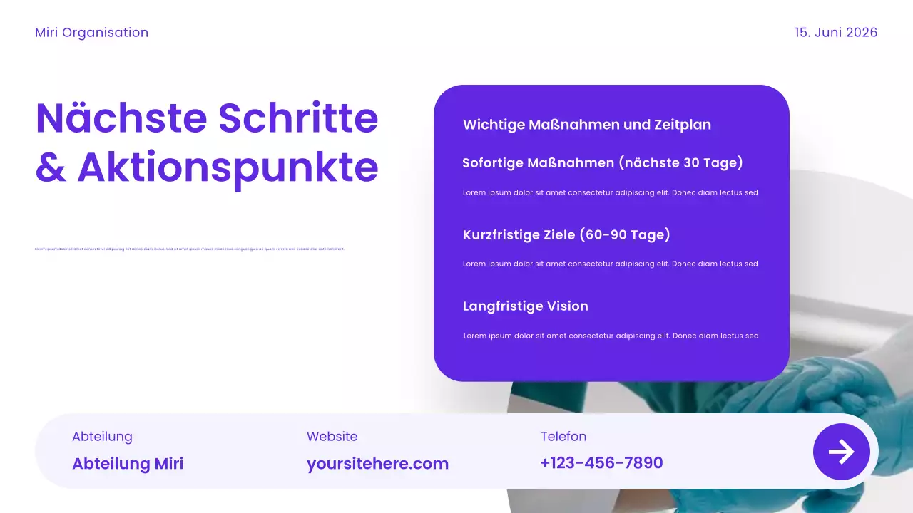 Lila Moderne Gesundheitspflege Präsentation