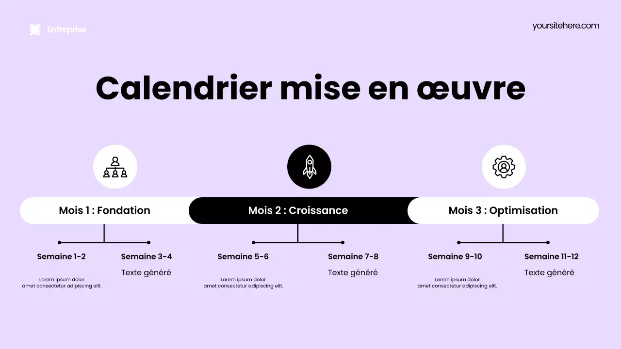 Présentation de promotion marketing moderne noire