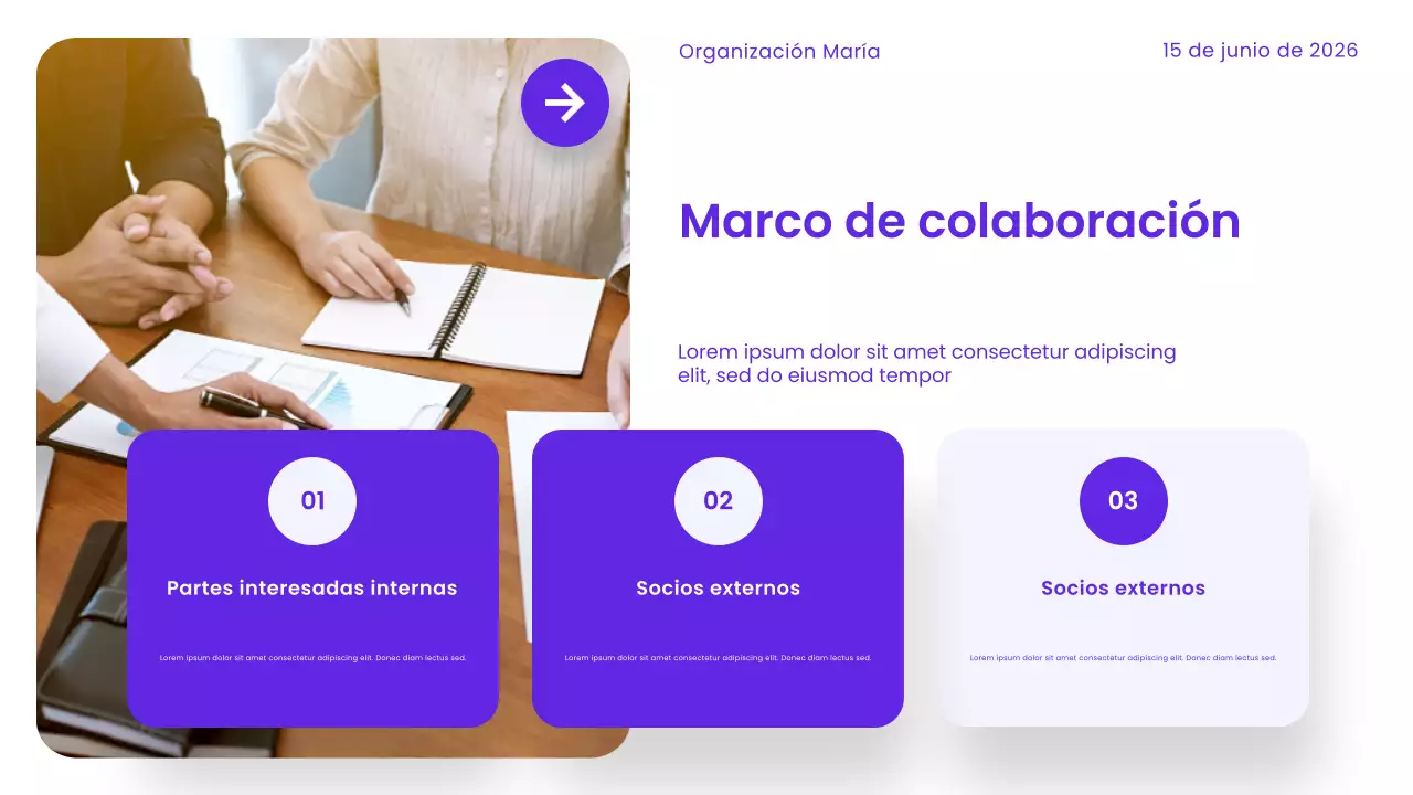 Presentación de atención médica moderna púrpura