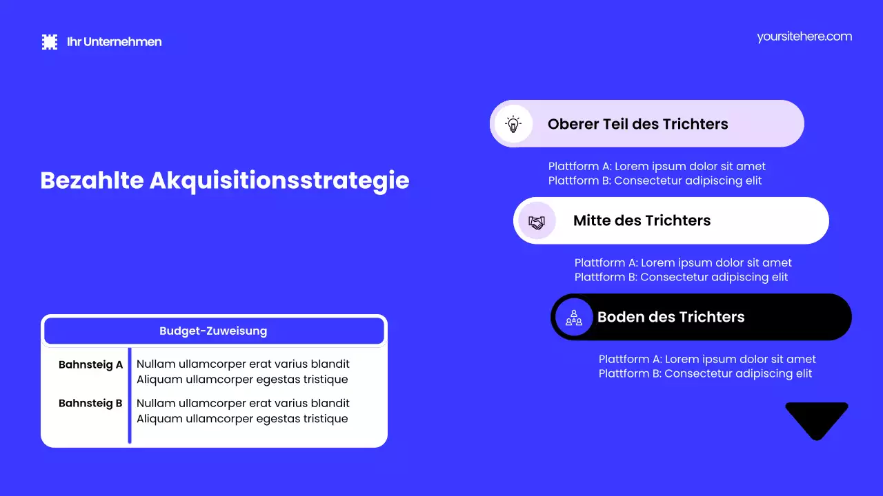 Schwarze moderne Marketing-Promotion-Präsentation