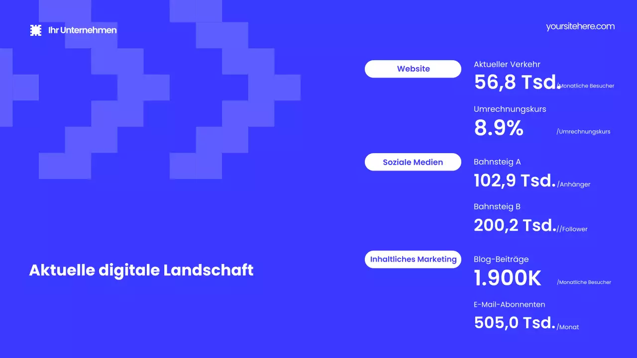 Schwarze moderne Marketing-Promotion-Präsentation