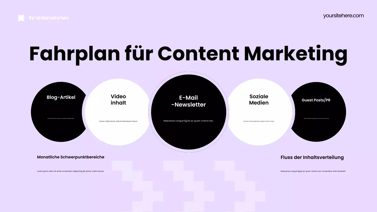 Schwarze moderne Marketing-Promotion-Präsentation