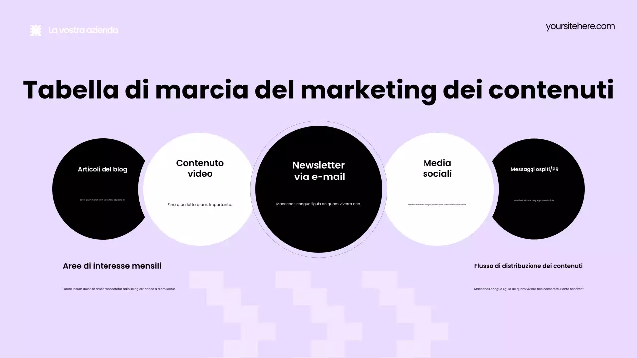 Presentazione promozionale del marketing moderno nero