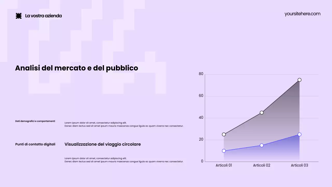 Presentazione promozionale del marketing moderno nero