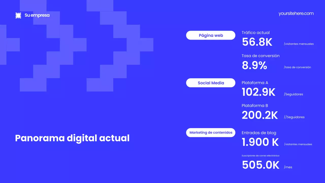 Presentación de promoción de marketing moderno negro