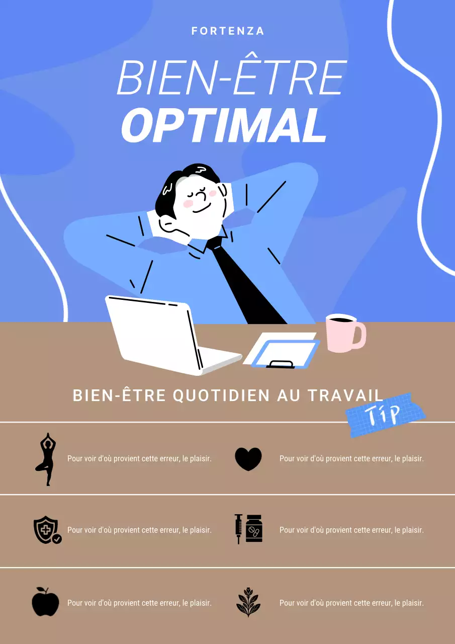 Affiche du programme de bien-être au travail
