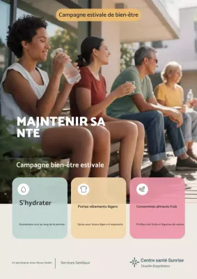 Annonce de bien-être moderne beige Hôpital médical