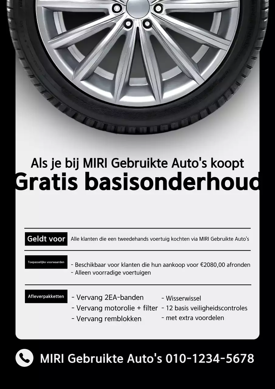 Zwarte moderne auto-advertentiepromotie