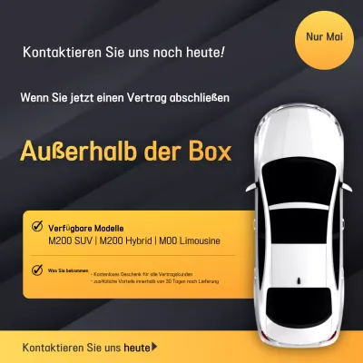 Schwarzes modernes Autoangebot