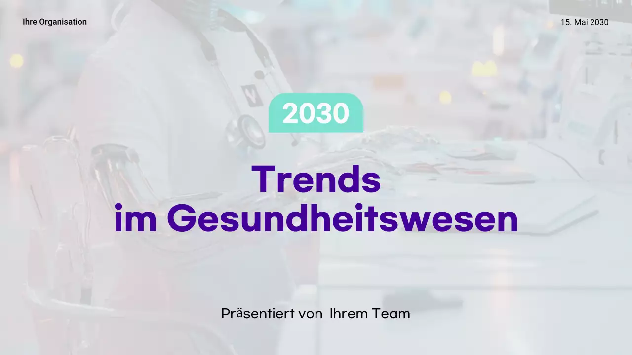 Mint moderne Gesundheitspräsentation