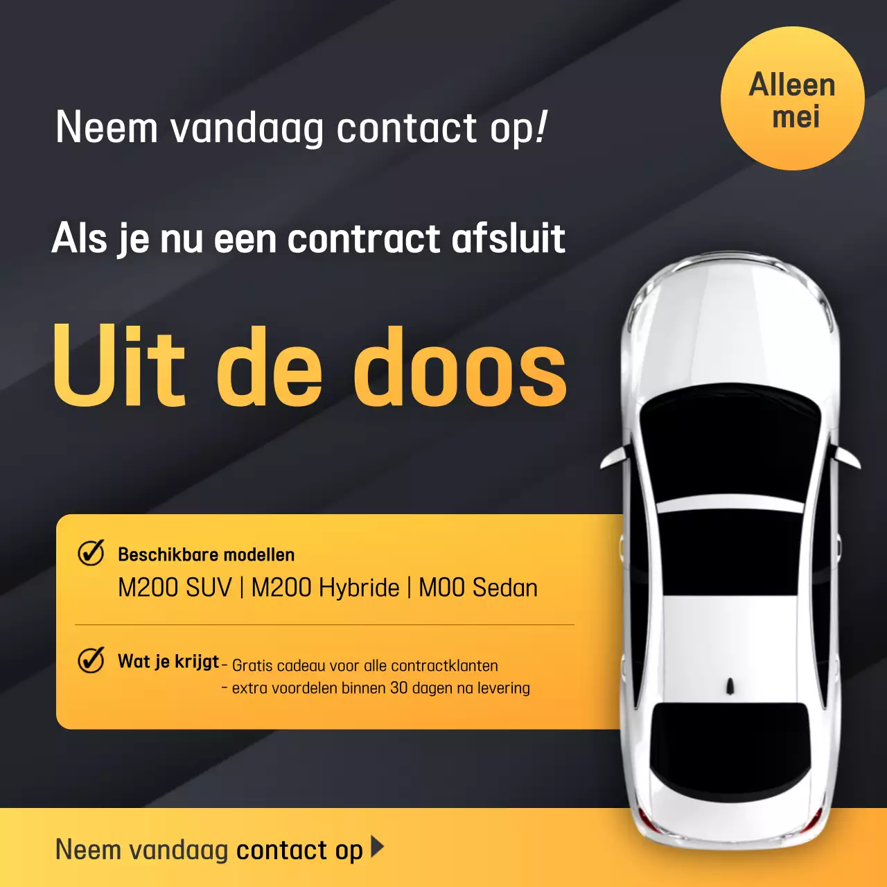 Zwarte moderne auto promotie
