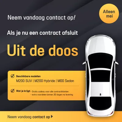 Zwarte moderne auto promotie