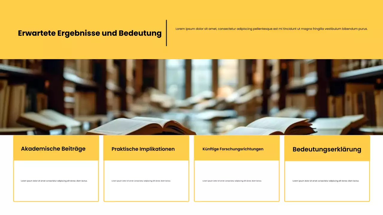 Gelber moderner Forschungsvorschlag Präsentation