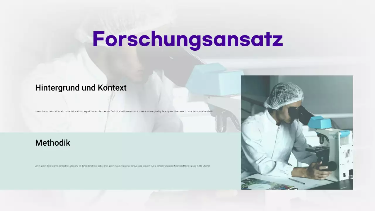 Mint moderne Gesundheitspräsentation