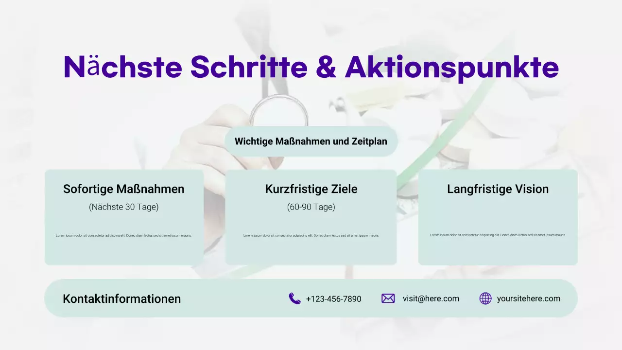 Mint moderne Gesundheitspräsentation