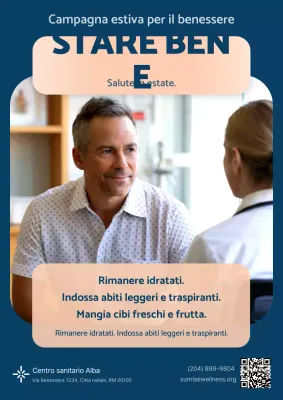 Annuncio del Navy Modern Wellness Ospedale Medico