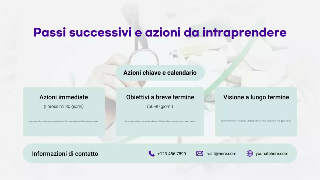 presentazione moderna dell'assistenza sanitaria alla menta