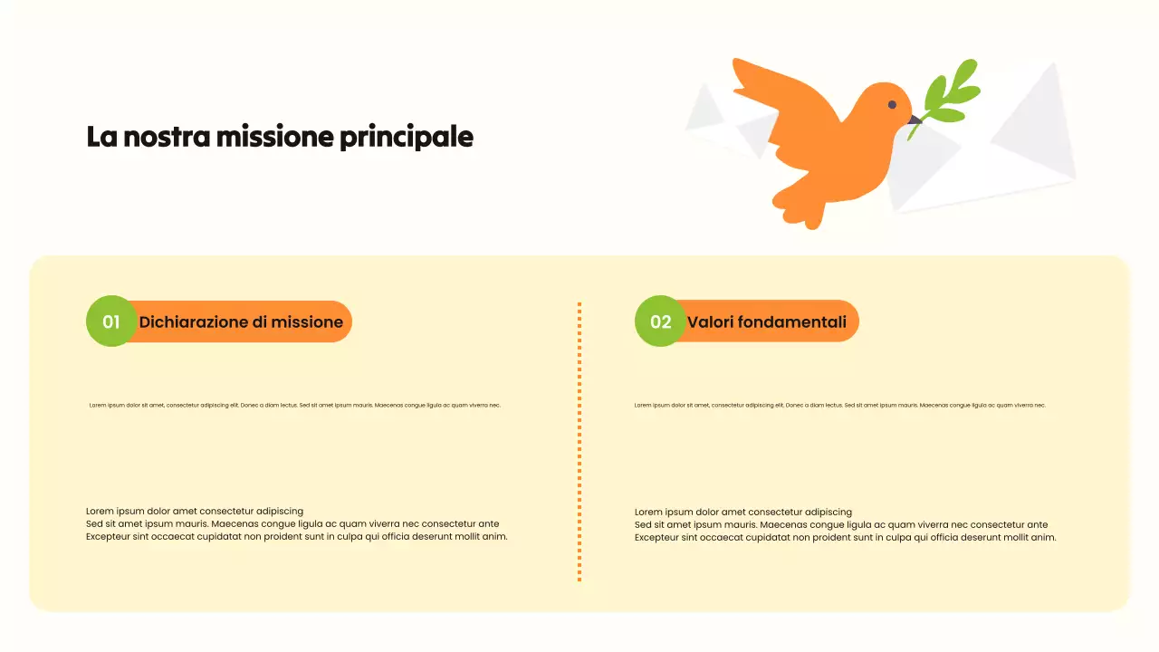 Presentazione illustrativa sull'abuso di sostanze in grassetto verde e arancione