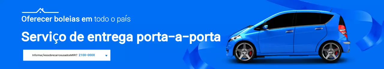 Anúncio de serviço de carro moderno azul